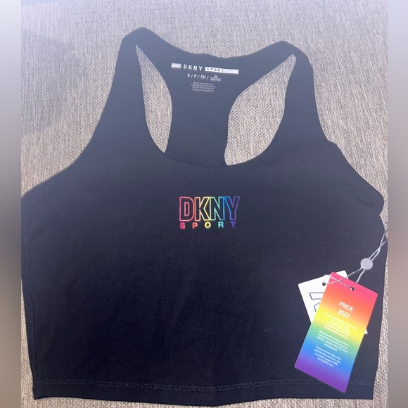Black DKNY Sports bra - Picture 1 of 3